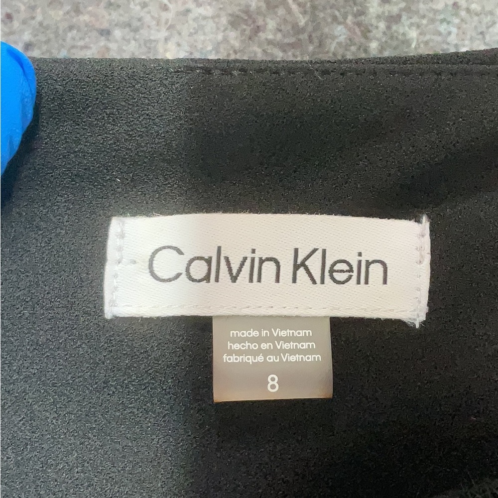 🖤 Calvin Klein Black Asymmetrical Sheath Dress - Picture 3 of 4
